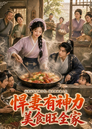 悍妻有神力，美食旺全家（75集）短剧太精彩了