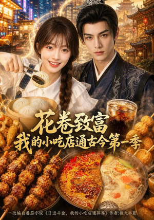 花卷致富：我的小吃店通古今第一季（115集）热门了短剧